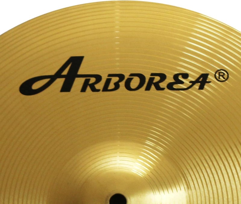 Arborea Hi Hat Cymbals Hero Brilliant Finish Bright Sound 14 Inch Drum High Hat Cymbals For Practice (14"Hi-Hats) - Image 4